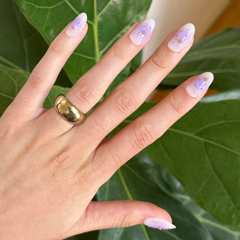 picture of Sparkle Aura Mixed Pack - Press-On | Medium | Oval