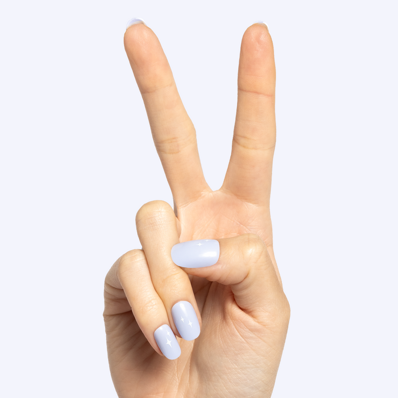 picture of Sparkle Accent | Short | Round - Tab Press-On