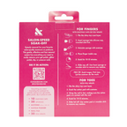 Salon-Speed Soak-Off Kit back packaging showing instructions for easy at home gel polish and press-on nail removal