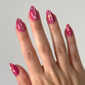 Star Fuchsia Velvet - Press On | Medium | Almond thumbnail