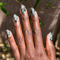 Starry Cats - Press-On | Medium | Oval thumbnail