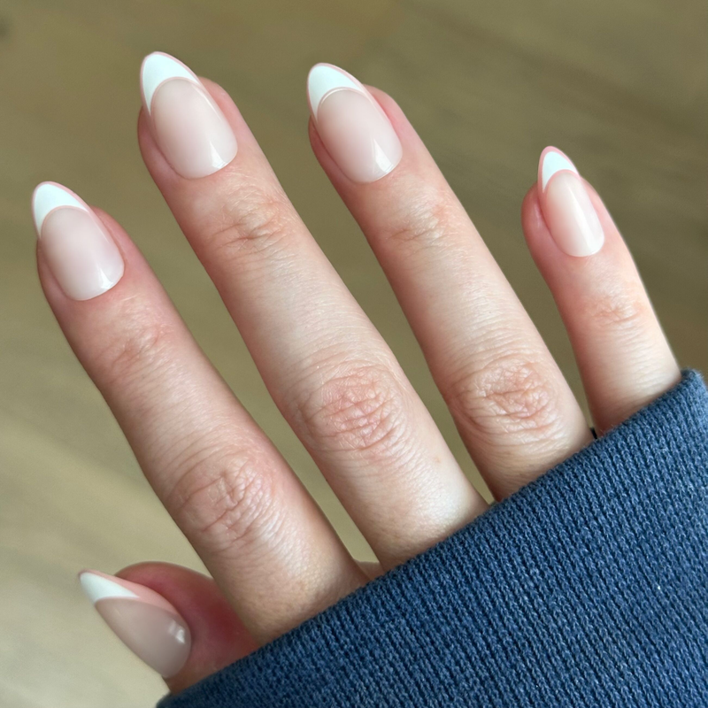 picture of Study Hall Open French - Press-On | Medium | Almond