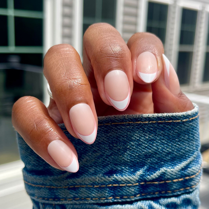 picture of Study Hall Open French - Press-On | Medium | Almond