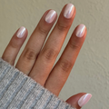 Sugar Glaze - Tab Press-On | Extra Short | Round thumbnail