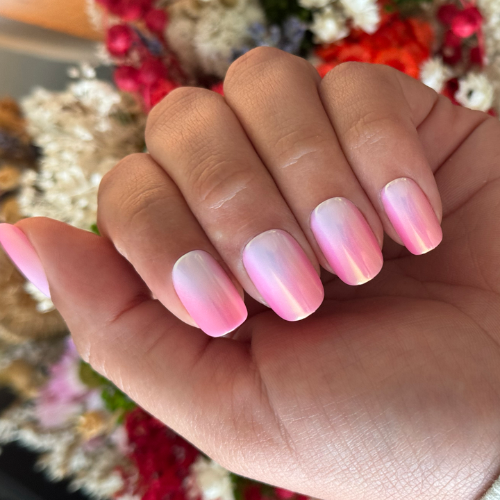 Vibrant Summer Sunrise Gradient Nails