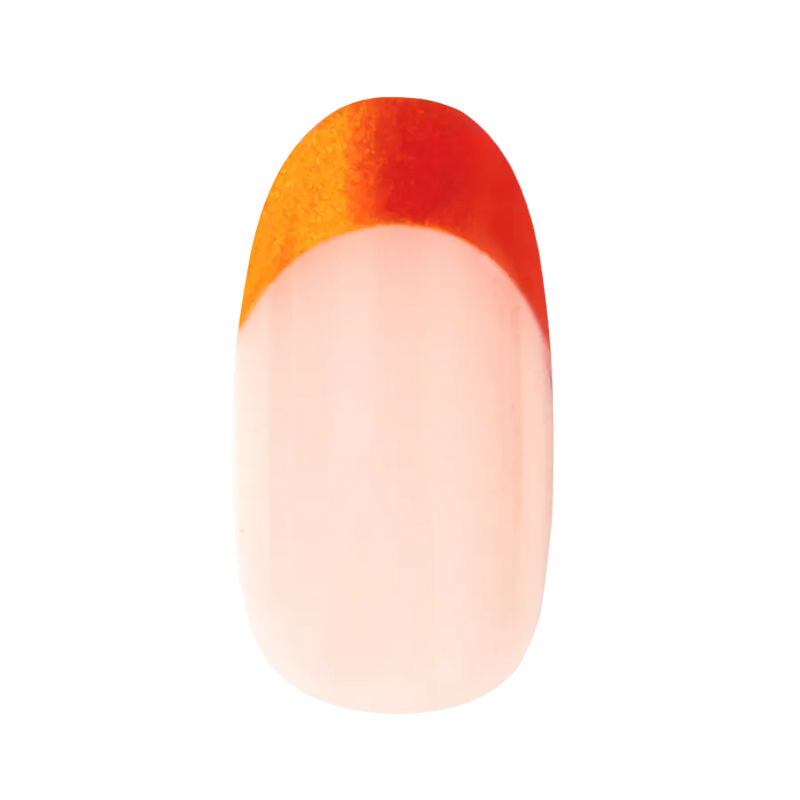 Sunset Velvet French - Press-On | Medium | Oval