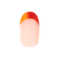 Sunset Velvet French - Press-On | Medium | Oval single nail ugc