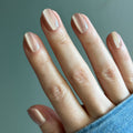 Taupe Velvet - Press-On | Extra Short | Round thumbnail