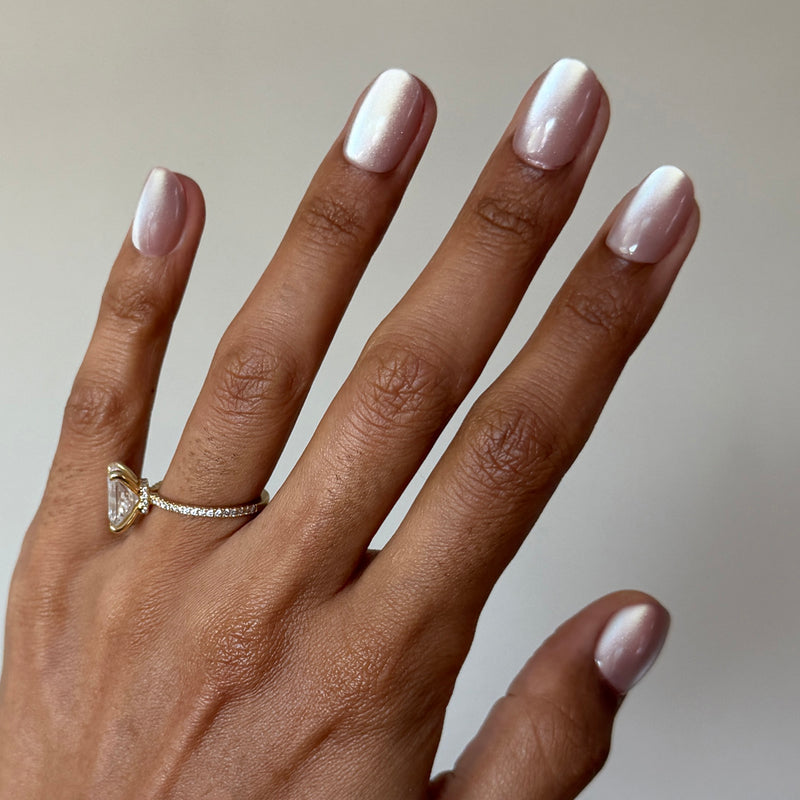 Taupe Velvet - Press-On | Extra Short | Round