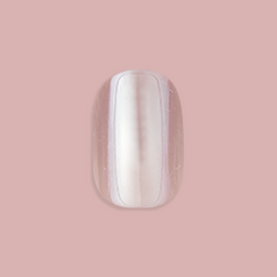 Taupe Jelly Chrome - Press-On | Extra Short | Squoval
