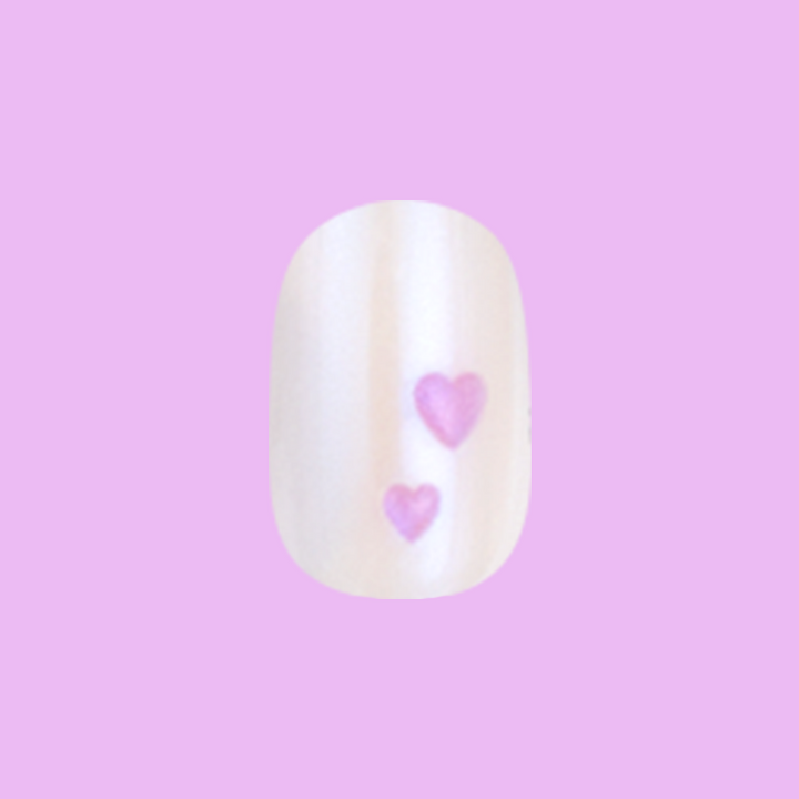Adorable Mini Nails with Tiny Hearts