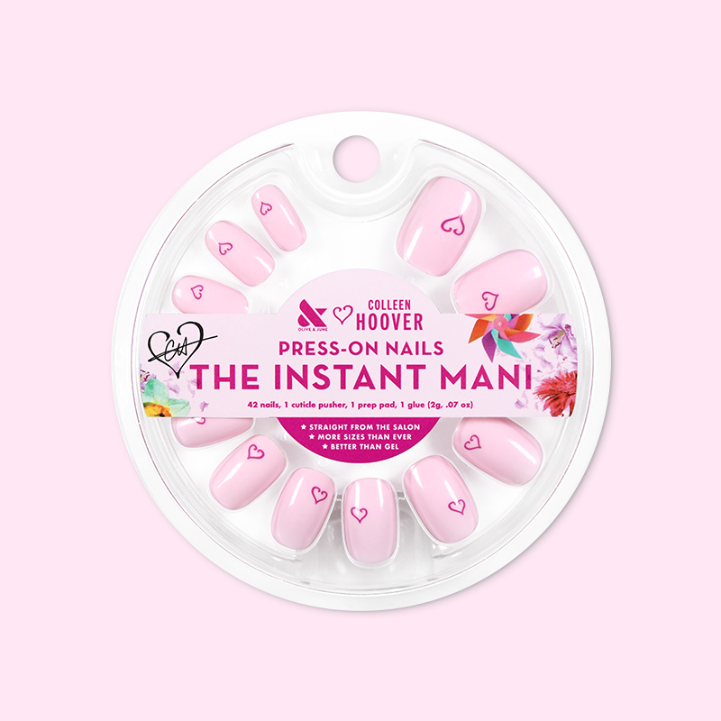 Tiny Heart Tattoo - Press-On | Short | Squoval 