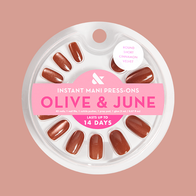 Cinnamon Velvet - Press-On | Short | Round Cinnamon Velvet - Press-On | Short | Round  Press-On