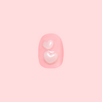 3D Crystal Hearts - Press-On | Extra Short | Round baby pink nail with raised puffy hearts for easy at-home mani