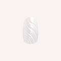 3D Milky Swirls - Press-On | Medium | Oval thumbnail