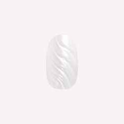 3D Milky Swirls - Press-On | Medium | Oval