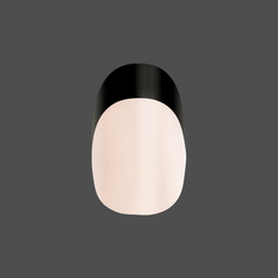 Black French - Press-On | Medium | Oval
