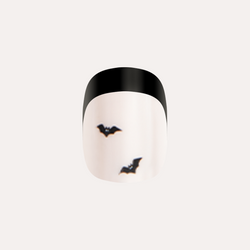 Flying Bat French | Short | Squoval - Tab Press-On