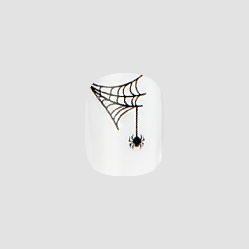 Halloween Spiderwebs - Press-On | Extra Short | Squoval