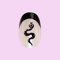 Snake Iridescent French - Press-On | Medium | Oval thumbnail