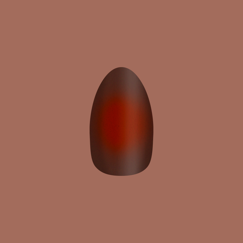 Subtle Chocolate Aura - Press-On | Medium | Almond with rich chocolate brown gradient for easy at home manicure