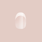 Timeless French - Press-On | Short | Round false nail with sheer neutral base and soft milky white tip for easy manicure at home