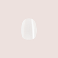 White Chrome - Press-On | Extra Short | Round single nail