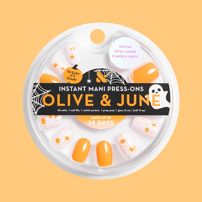 Pumpkin Party - Press-On | Extra Short | Round Pumpkin Party - Press-On | Extra Short | Round  Press-On