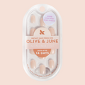 Sandy Shimmer - Press-On | Extra Short | Round neutral sandy beige shimmer press-on nails for easy at-home manicure