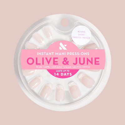 Timeless French - Press-On | Short | Round Timeless French - Press-On | Short | Round  Press-On