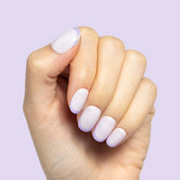 picture of Tonal Lavender French | Extra Short | Round - Tab Press-On