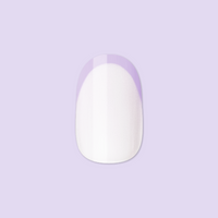 picture of Tonal Lavender French | Extra Short | Round - Tab Press-On