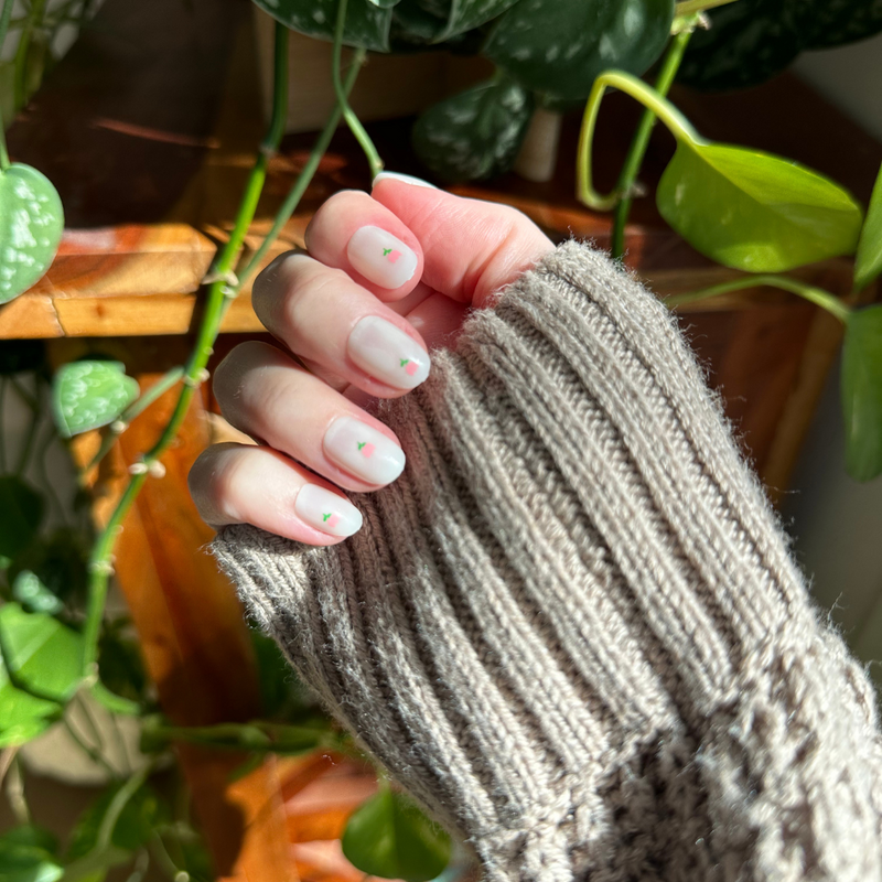 picture of Touch of Tulips - Press-On | Extra Short | Round