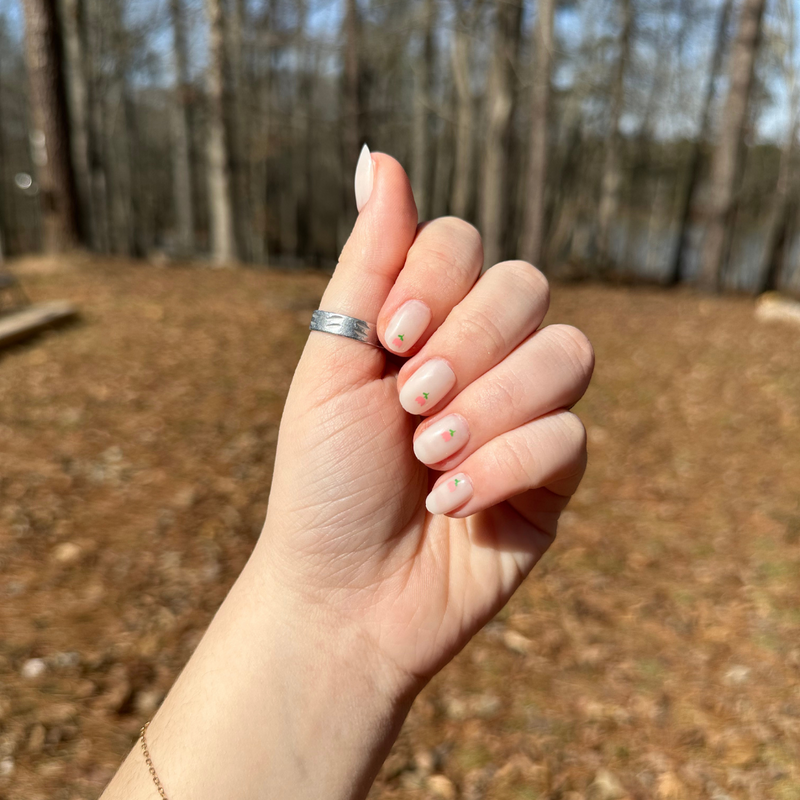 picture of Touch of Tulips - Press-On | Extra Short | Round