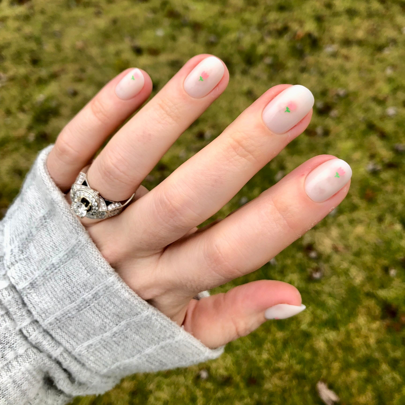 picture of Touch of Tulips - Press-On | Extra Short | Round