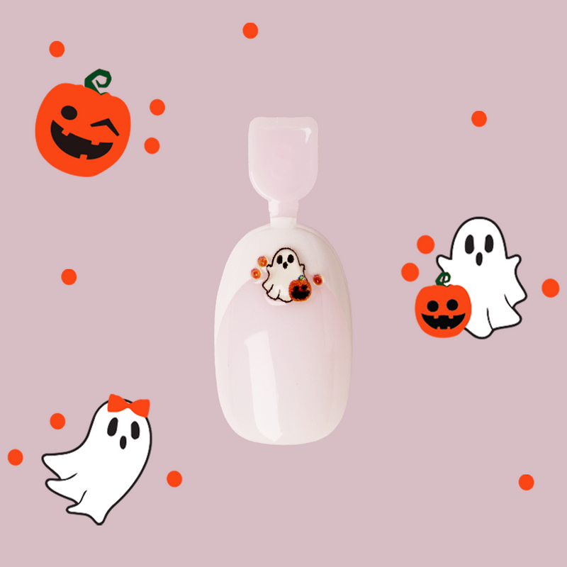 Trick or Treat French - Pressies | Short Medium | Round