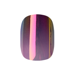 Twilight Ombre Chrome - Tab Press-On | Short | Squoval