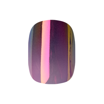Twilight Ombre Chrome - Tab Press-On | Short | Squoval Twilight Ombre Chrome - Tab Press-On | Short | Squoval  Tab Press-On