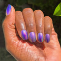 Twilight Ombre Chrome - Tab Press-On | Short | Squoval thumbnail