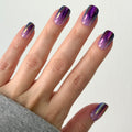 Twilight Ombre Chrome - Tab Press-On | Short | Squoval thumbnail