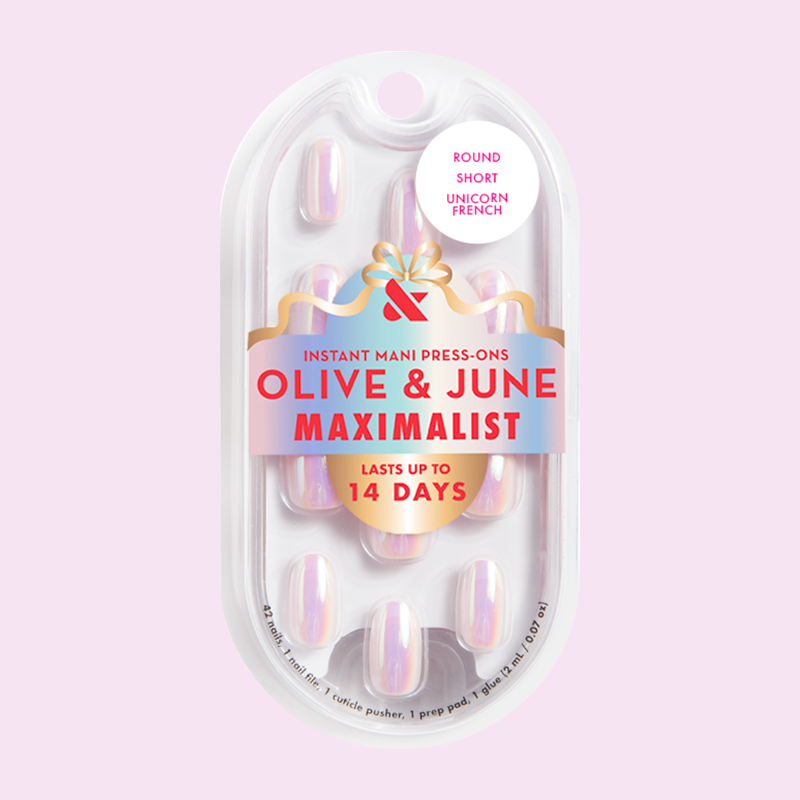 Unicorn French Maxi - Press-On | Short | Round 