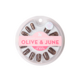 Espresso Shimmer Swirl - Press-On | Short | Squoval thumbnail