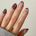 Vampire Bats Velvet - Tab Press-On | Short | Round thumbnail