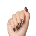 Espresso Shimmer Swirl - Press-On | Short | Squoval thumbnail