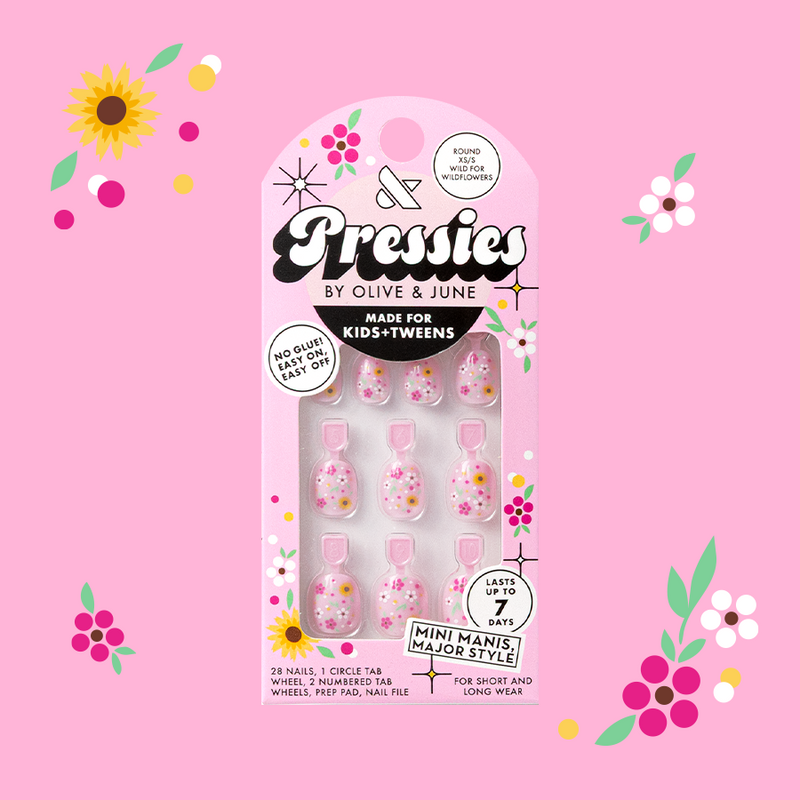 Wild for Wildflowers - Pressies | Extra Short Short | Round - Pressies