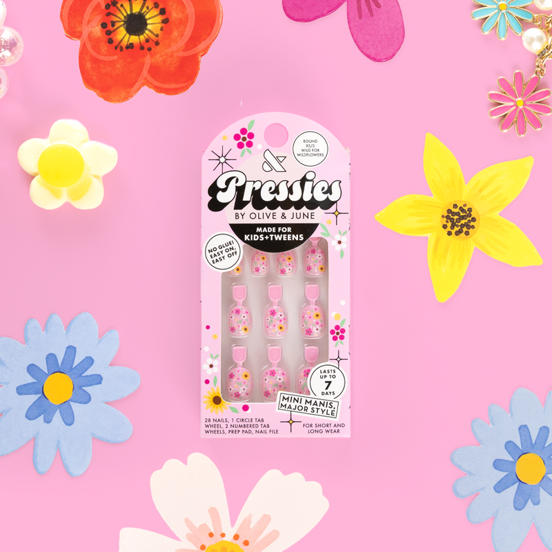 Wild for Wildflowers - Pressies | Extra Short Short | Round - Pressies