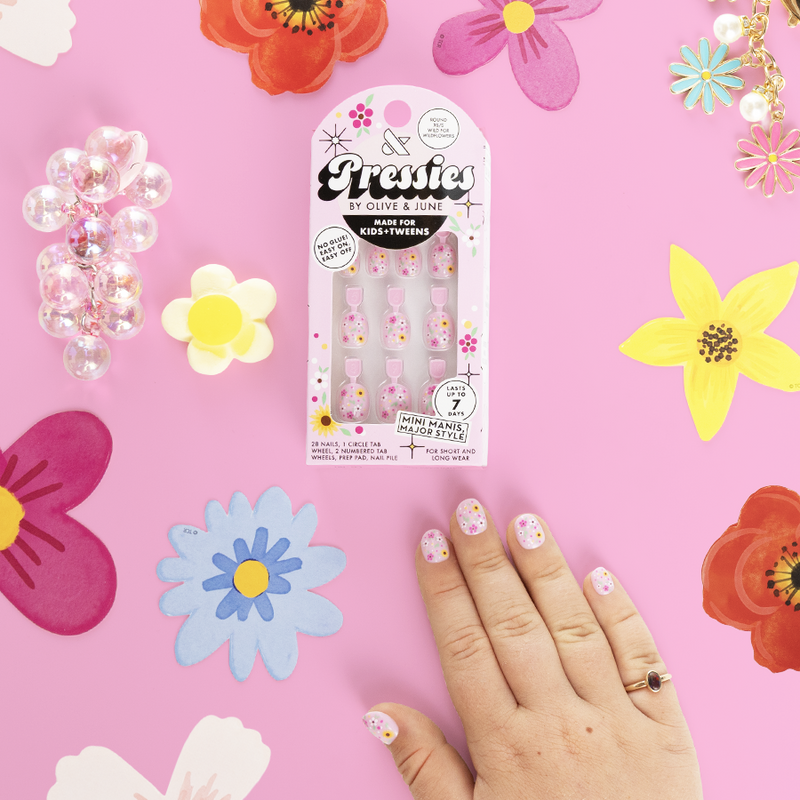 Wild for Wildflowers - Pressies | Extra Short Short | Round - Pressies