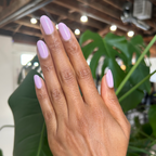 You're Invited - Gel shown on natural nails in a soft lilac shade for a smooth, long-lasting manicure by Olive and June