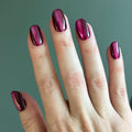 Actually Dramatic Velvet - Tab Press Ons | Short | Round single nail ugc