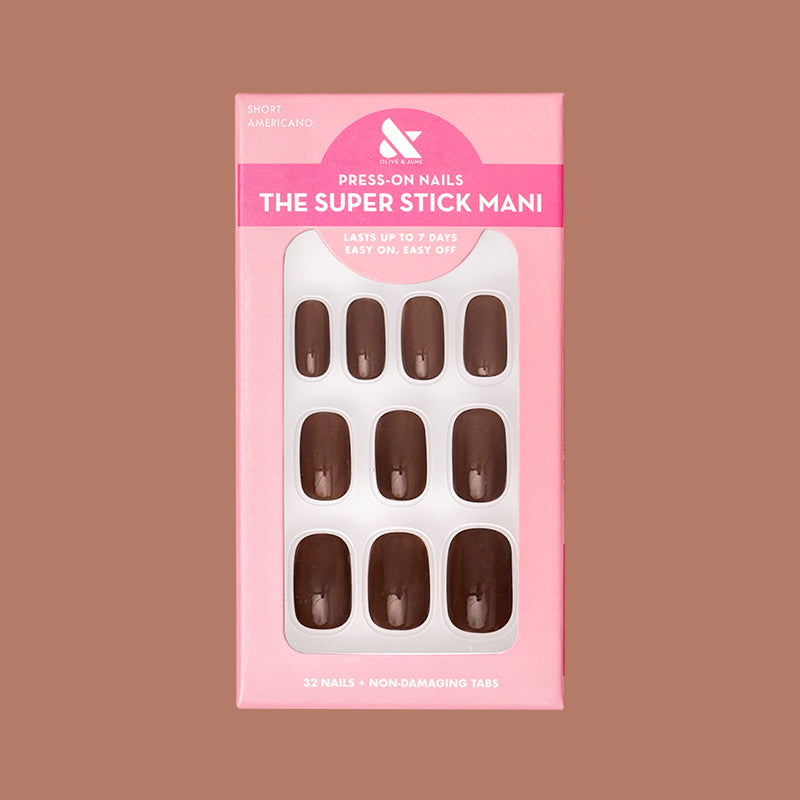 Americano | Short | Squoval - Tab Press-On 